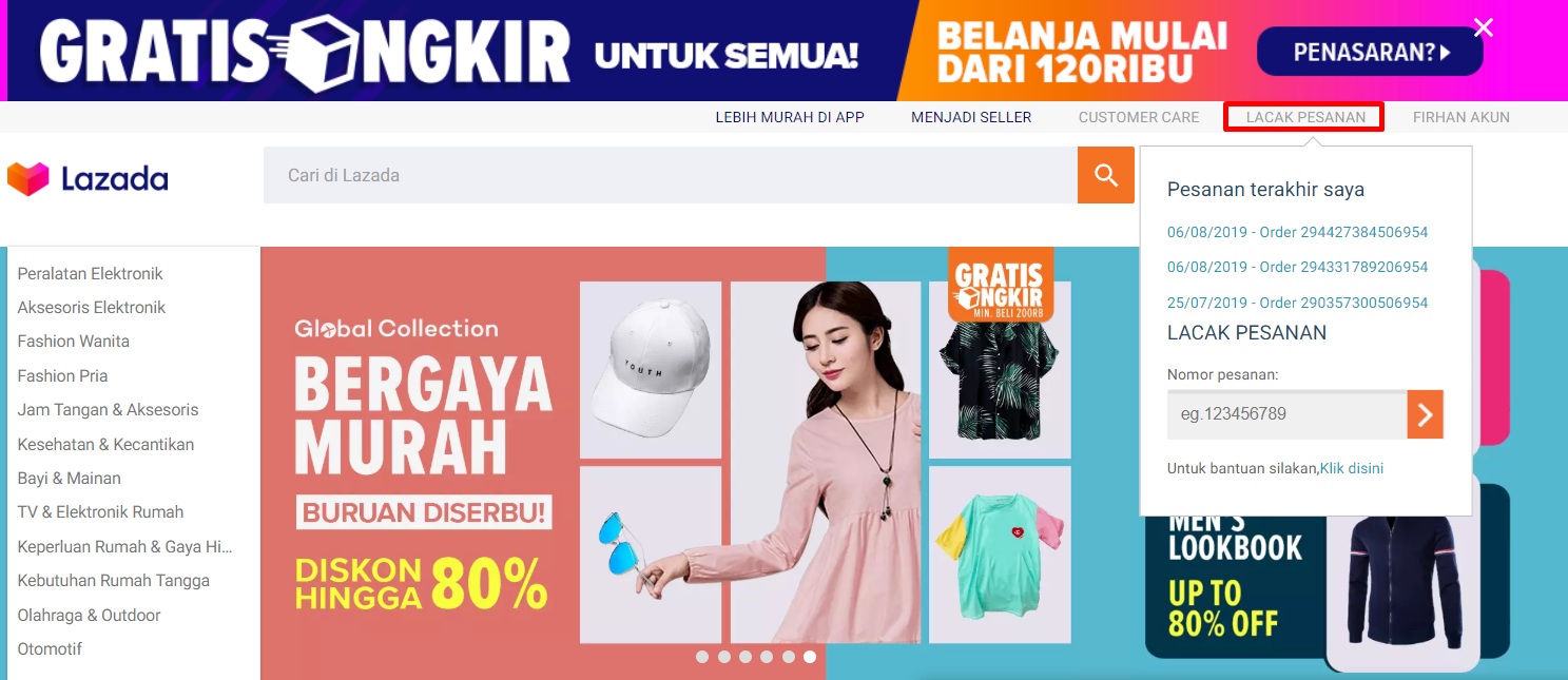 Pusat Bantuan Pengiriman Lazada Id